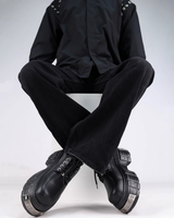 Split-toe mode leather boots mf3636