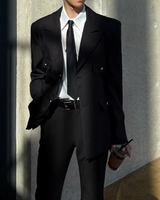 【2.6新作】ダブルブレストコリアンモードジャケット mf3658