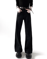 【12.10新作】ラインスタッズフレアパンツ mf3608