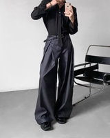 [1/21 New] Side Pleated Style Up Slacks mf3640