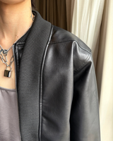 レザーモードコリアンジャケット mf3538