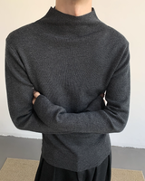 【1.5新作】ピュアウールハイネックニット mf3617