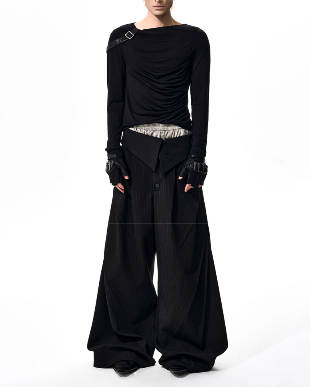 MODEFREAKのバックルデザインモードカットソー mf3540の画像