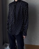 【2.6新作】ドットリボンタイシャツ mf3657