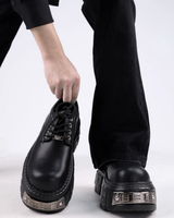 Split-toe mode leather boots mf3636