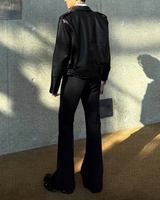 【2.9新作】ショートラペルモードレザージャケット mf3659