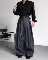 [1/21 New] Side Pleated Style Up Slacks mf3640