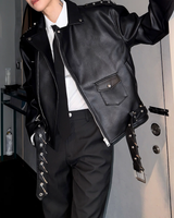 【11.10新作】バックルデザインモードジャケット mf3577