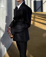 【2.6新作】ダブルブレストコリアンモードジャケット mf3658