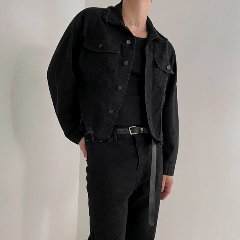 데미지 데님 재킷 mf2804