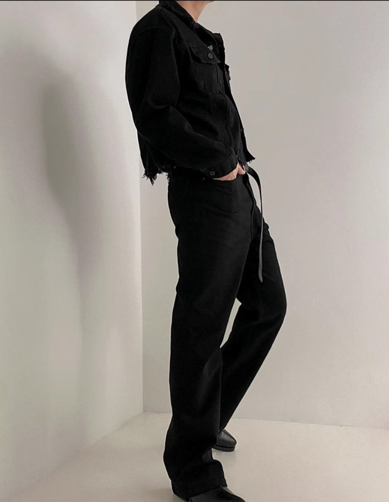 데미지 데님 재킷 mf2804