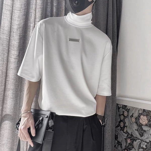 MODEFREAKのハイネックワンポイントTシャツの画像2