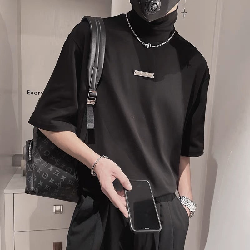 MODEFREAKのハイネックワンポイントTシャツの画像3