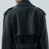 MODEFREAKのレザースタイリッシュモードコート mf2119の画像