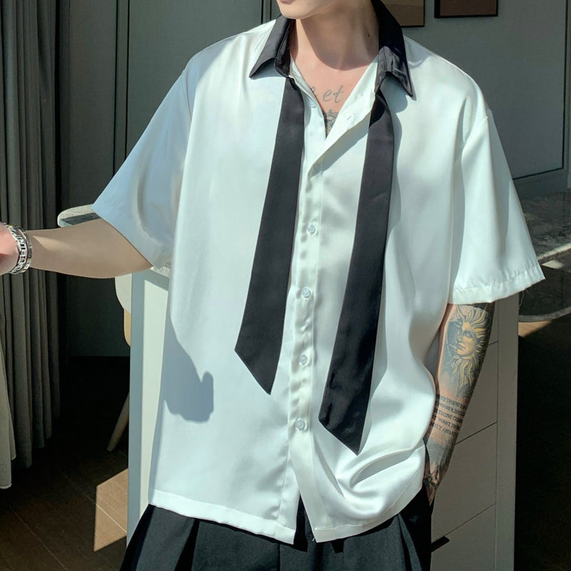 MODEFREAKの【最短即日発送】ボウタイサテンタッチシャツの画像9