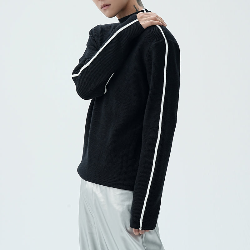 MODEFREAKの【9.15新作】バイカラーラインニットトップスの画像5