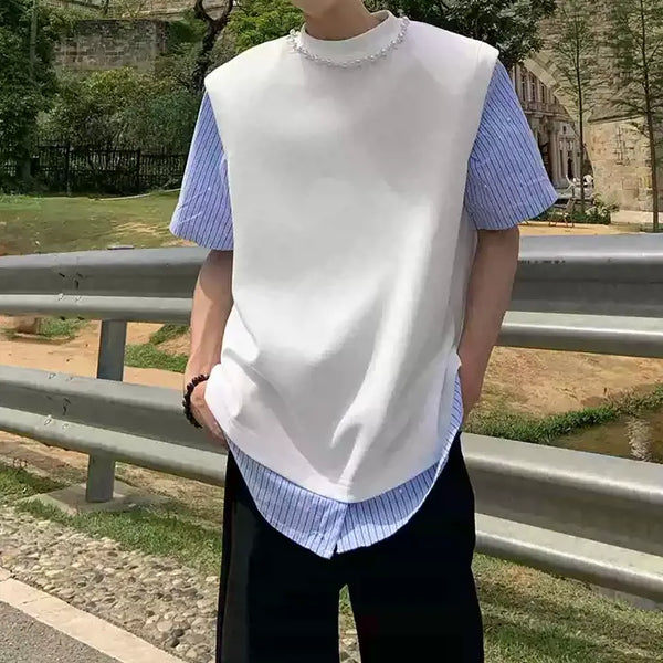 MODEFREAKの【5.23新作】ツーピースシャツデザイントップス mf3361の画像