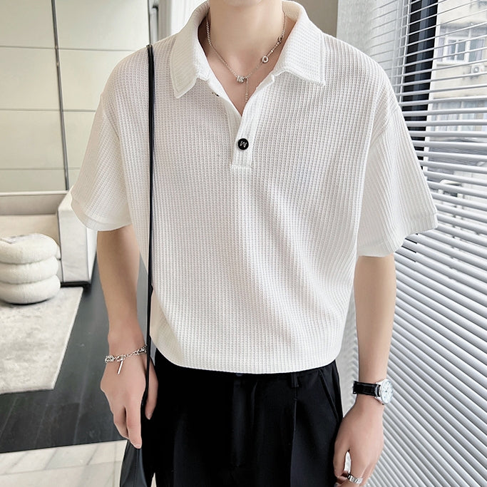MODEFREAKのワッフルタッチポロシャツの画像8