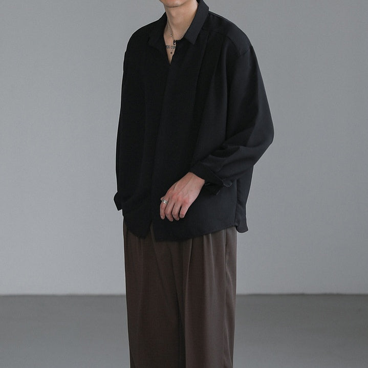 MODEFREAKのダブルタックコリアンシャツ mf2379の画像10