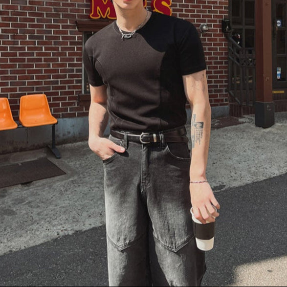 MODEFREAKのコリアンモードシルエットTシャツ mf3434の画像