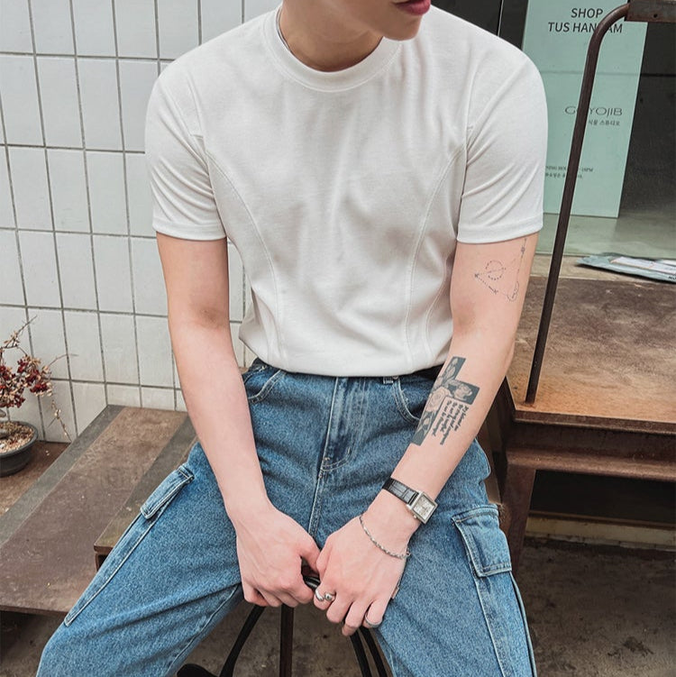 MODEFREAKのコリアンモードシルエットTシャツ mf3434の画像
