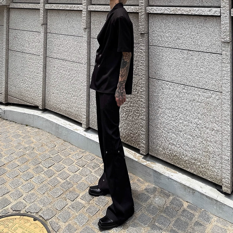 MODEFREAKの【6.25新作】アシンメトリーカラーコリアンサマージャケット mf3409の画像