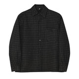 千鳥柄モノトーンシャツ mf2262