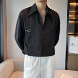 MODEFREAKのバックルデザインコリアンモードシャツ mf2419の画像