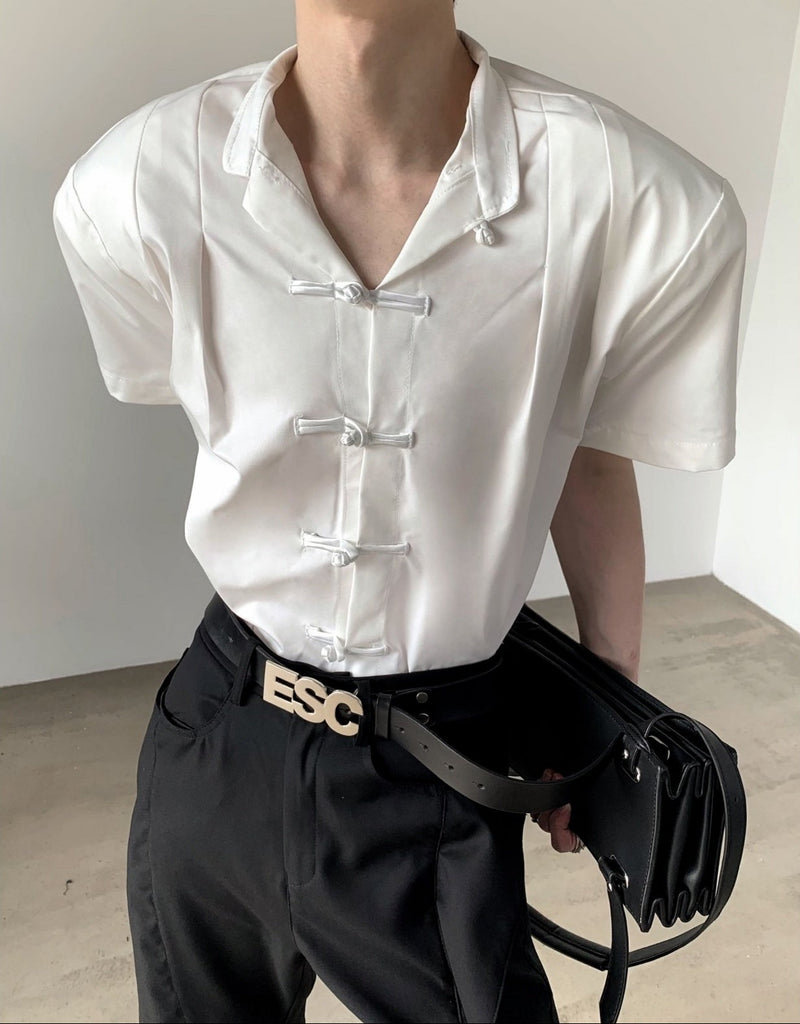 MODEFREAKのチャイナニュアンスデザインシャツ mf3264の画像