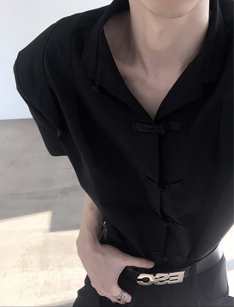 MODEFREAKのチャイナニュアンスデザインシャツ mf3264の画像