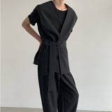 MODEFREAKのウエストベルトモノトーンベスト mf2649の画像4