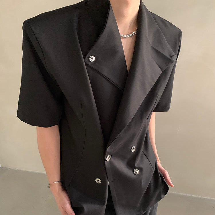 MODEFREAKのアシンメトリー2wayモードジャケット mf3475の画像
