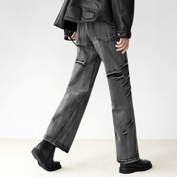 MODEFREAKのアシンメトリーデザインデニムパンツ mf2324の画像2
