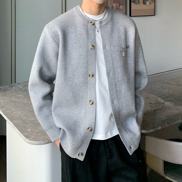 MODEFREAKのピンデザインクラシカルカーディガン mf3049の画像