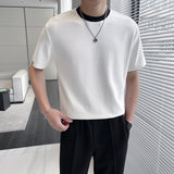 MODEFREAKのネックバイカラーTシャツの画像2