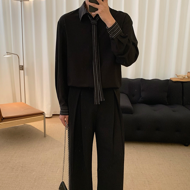 MODEFREAKのアクセントストライプシャツ mf2448の画像5
