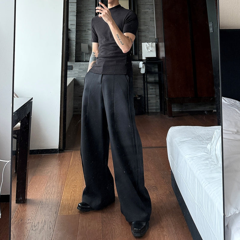 MODEFREAKのハイネックモードタイトリブトップス mf3281の画像