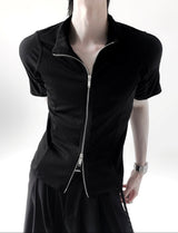 MODEFREAKのモードジップスタイルアップシルエットカットソー mf3329の画像