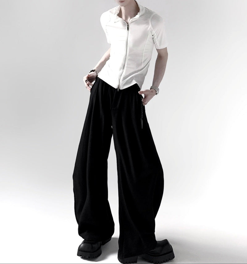 MODEFREAKのモードジップスタイルアップシルエットカットソー mf3329の画像