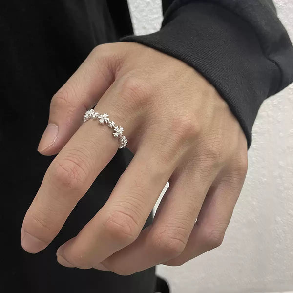 Random silver ring mf1422