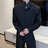 MODEFREAKのタックデザインモノトーンシャツ mf2522の画像5