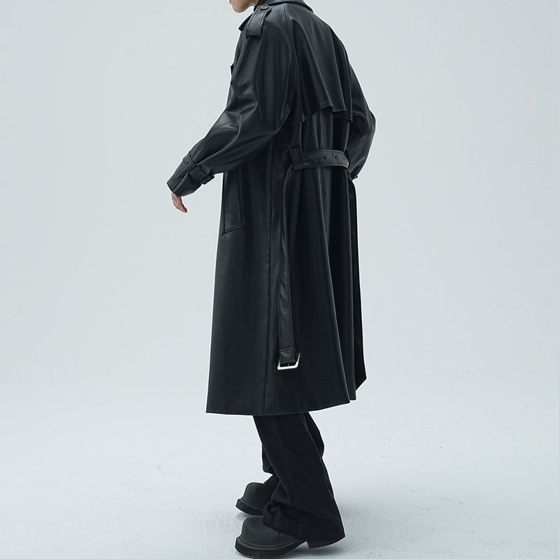 MODEFREAKのレザースタイリッシュモードコート mf2119の画像