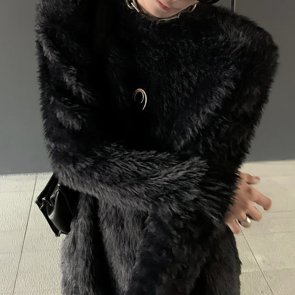 ミンクタッチラグジュアリーモードニット mf2813【韓国モード