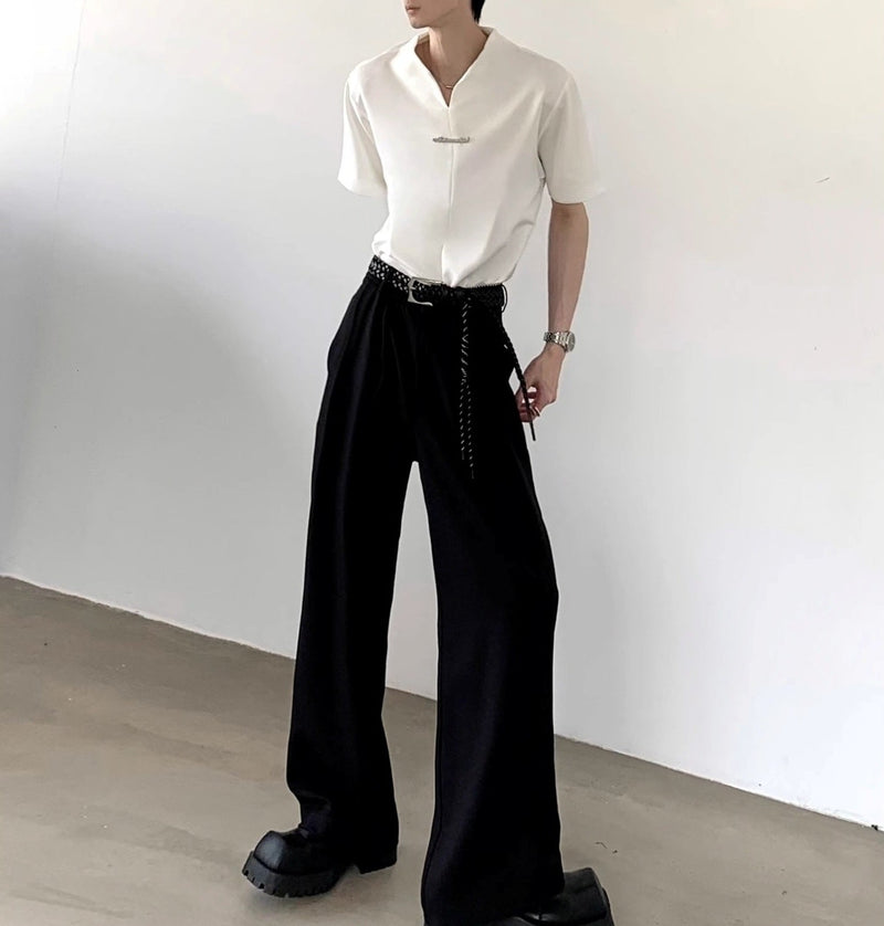 MODEFREAKのモードヴィンテージVネックシャツ mf3377の画像
