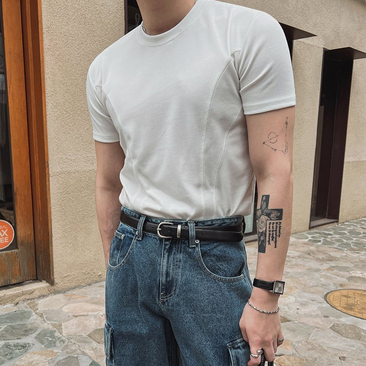 MODEFREAKのコリアンモードシルエットTシャツ mf3434の画像
