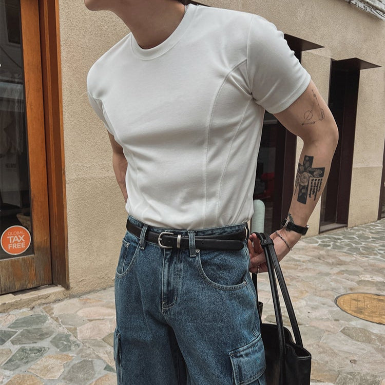 MODEFREAKのコリアンモードシルエットTシャツ mf3434の画像