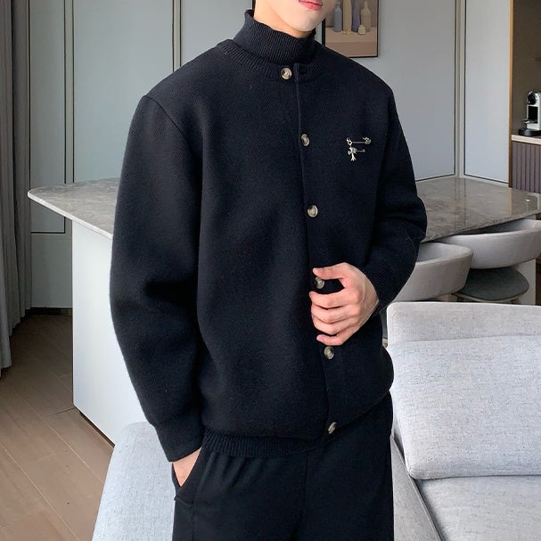 MODEFREAKのピンデザインクラシカルカーディガン mf3049の画像