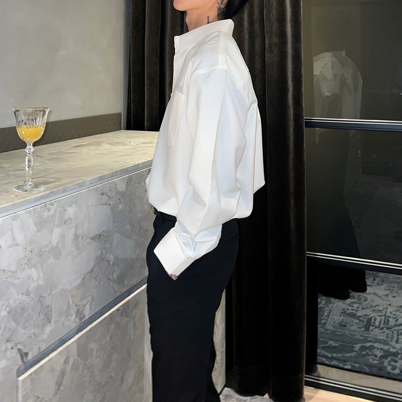 MODEFREAKのネクタイモードモノトーンシャツ mf2923の画像
