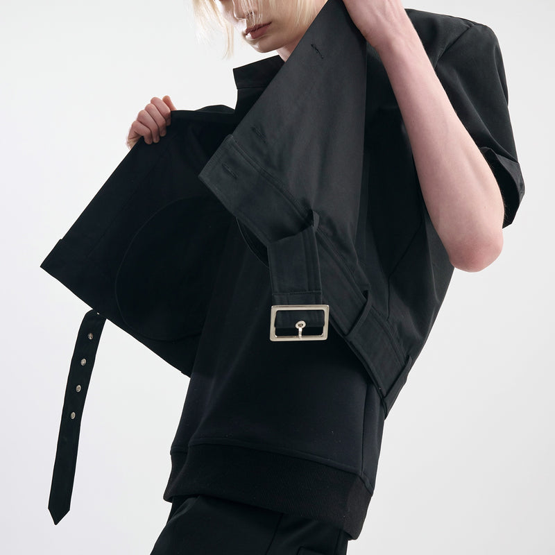 バックルデザイン2wayジャケット mf2694【韓国モードファッション】 