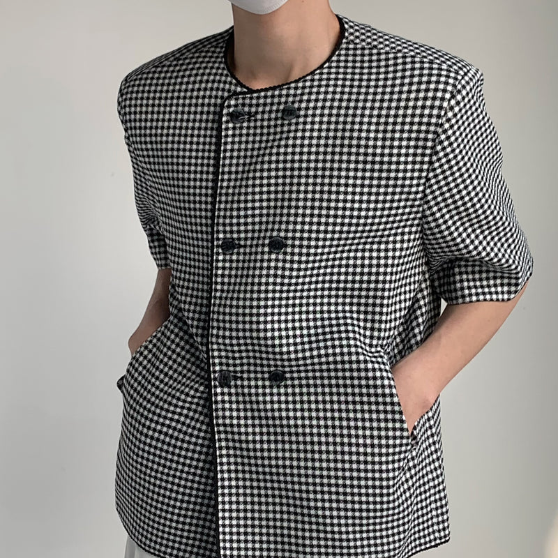 MODEFREAKのチェッククラシックトップスの画像2